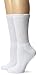 Dr. Scholl's Women's 2 Pair Pack Diabetes Circulatory Crew Socks In Extended Sizes, White, 10-13