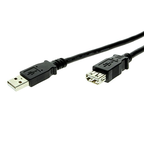 USBGear Pro-Series USB 2.0 Hi-Speed A to A Extension Cable 6ft. Black