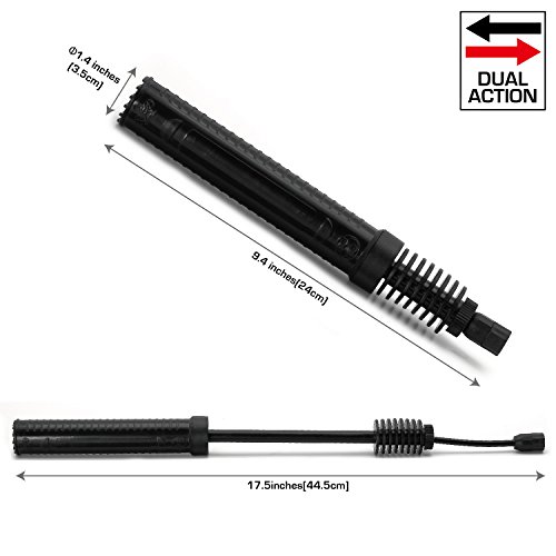 PROHAPI Dual Action Ball Pump with 8 Steel Pump Needles, 9.4 Inches Hand Air Pump for Fast Inflating for Balls- Best for Soccer, Basketball and Other Inflatable Sports Balls, 2 Pack