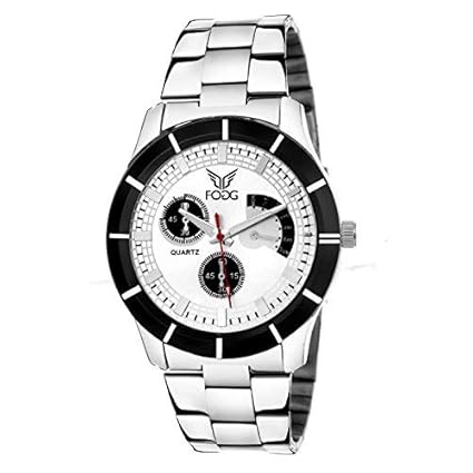 Analog Silver Chrono Dummy Dial Mens Watch 2041-WH-SL