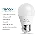 Acaxin A15 LED Bulb 6W, LED Light Bulbs 60 Watt Equivalent,Warm White 2700K Non-Dimmable Bright E26/E27 LED Bulb with 600 Lumen for Home Lighting Decorative,6-pack