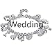 Zealmer Multi Wedding Love Charm Bangle Bracelet Silver Plated¡­