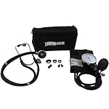 Santamedical Adult Deluxe Aneroid Sphygmomanometer with Stethoscope
