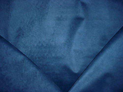American Silks Sensuede - Lapis Blue Designer Faux Suede Leatherette Microfiber Upholstery Drapery Fabric - By the Yard