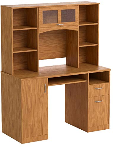 Landon Desk with Hutch, Oak