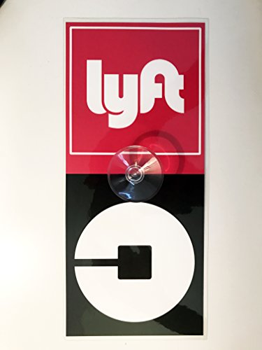 Uber Lyft Sign Rideshare Car Windshield Side Windows Display Cards