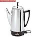 Presto 02811 12-Cup Stainless Steel Coffee Maker with 1 Year Extended Warranty