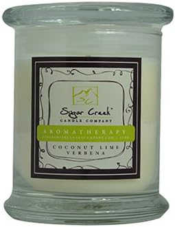 Coconut Lime Verbena Aromatherapy Natural Scented Soy Wax 12oz Candle. Aromatherapy Soy Candles Burn Cleaner ~ Longer ~ Non-Toxic ~ 100% Yinzer Made. Used For Special Occasions - Sugar Creek Candles