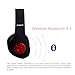 AUSDOM AH862 Wireless Bluetooth Headphones Over Ear, Headset with Microphone, Foldable, Lightweight ,Soft Earmuffs, Wireless&Wired Mode for PC/ Cell Phones/ TV