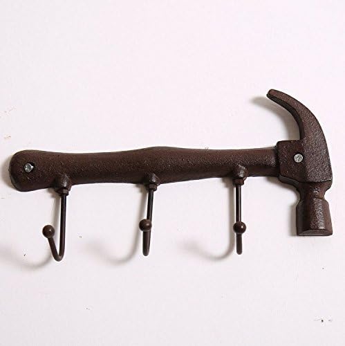 key rack holder for wall Vintage Cast Iron Key Rack Hammer Shape Key Rack Holder Wall Mounted key hanger