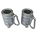 Aluminum Metal 1.25” Silver Rotating Flag Mounting Rings 1-1/4