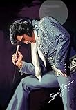DIY 5D Diamond Painting by Number Kit,Crystal Rhinestone Diamond Embroidery Paintings Cross Stitch for Home Wall Rock Superstar Elvis Presley,11.8 X 15.7 Inch