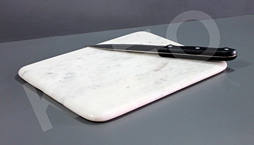 KLEO Handmade Rectangle Shape White Marble - Chopping Board Cheese Board Cheese Platter Kitchen Appliance Wine Serveware Birthday Anniversary Corporate Gift