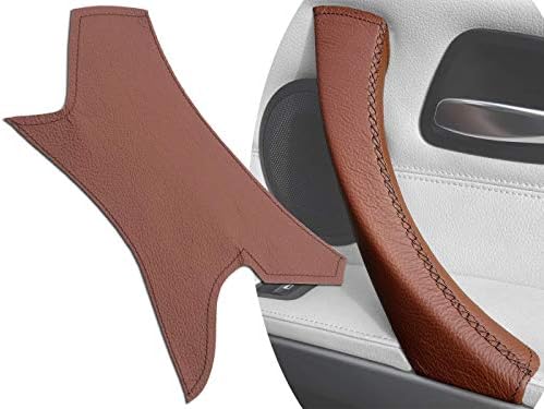 3 Series E91 Rear Door Handle Cover - Genuine Brown Leather Handle Cover for E90 E92 and M3 -Fits On Rear Inner Door Handle 320i 325d