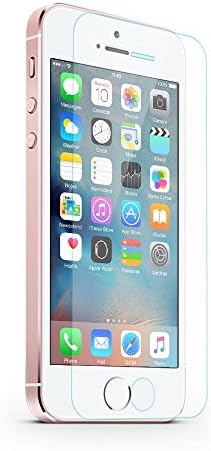 Tempered Glass Screen Protector for Apple iPhone SE / 5S / 5 [4" inches] with 9H Hardness, 0.33mm, 2.5D Curved edges, HD, Easy Bubble Free Installation, 2 Pack