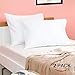 TILLYOU Cotton Toddler Pillowcases - 2 Pack Super Soft Kids Travel Pillow Cases Envelope Closure for Boys Girls, 14.5x20 Inches, White