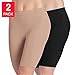 Jockey Ladies' Skimmies Slip Short Smooth Lightweight Mid-Length, 2 Pack
