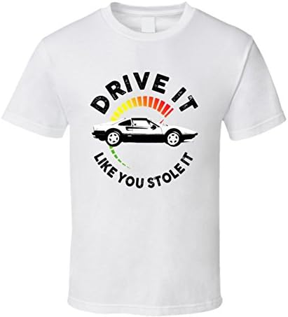 1982 Ferrari 308 Gts Qv 3 0i V8 Drive It Like You Stole It Car Lover T Shirt XL White