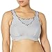 Glamorise Women's Full Figure No Bounce Plus Size Camisole Wirefree Back Close Sports Bra #1066