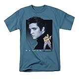 Elvis Presley Blue Rocker Mens Short Sleeve Shirt