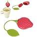 SODIAL(R) Strawberry Design Silicone Tea Infuser Strainer - Red and Green/Suitable for Use in Teapot, Teacup and More-A Wonderful Gift for An Avid Tea Drinker