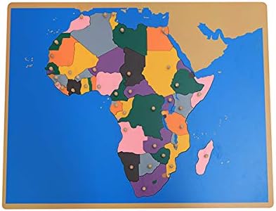 Montessori Toy Puzzle Map of Africa Map (Without Control map)