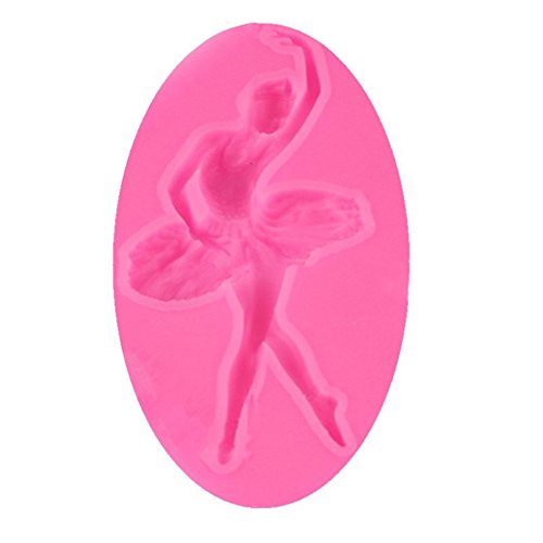 Chige Candy Mold, Silicone Baking Trays - Food Grade & BPA Free - Not Sticky Cake Decoration Mould For Mousse,Chocolate Brownie,Jelly,Ice Cream,Chiffon,Cheesecake,Fondant (Ballet Girl)