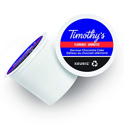 Timothy's World Coffee German Chocolate Cake K-cup for Keurig Brewers, 96 Count