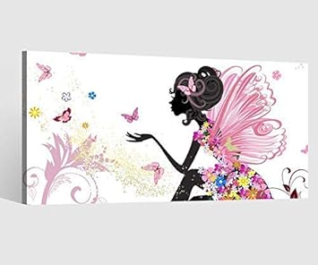 Leinwandbild Kinderzimmer Fee Prinzessin Kat2 Leinwand Bild Wandbild Leinwandbilder Kunstdruck Vom Hersteller 9ab2141 Leinwand Grosse 1 80x40cm Amazon De