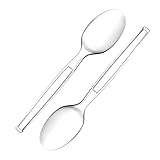Zeppoli 120-Piece Clear Plastic Spoon Set - Plastic Cutlery Utensil Set - Disposable Clear Plastic Spoons - Chinet Utensils