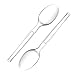 Zeppoli 120-Piece Clear Plastic Spoon Set - Plastic Cutlery Utensil Set - Disposable Clear Plastic Spoons - Chinet Utensils
