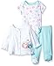 Nannette Baby Girls' 3 Piece Cardigan Set with Creeper Pant
