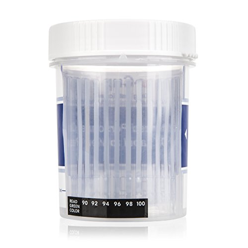 Urine Drug Test Cups: 12 Panel Urine Screening Drug Testing Cups with Instant Results - Test 12 Drugs Including THC, COC, OXY, MDMA, BUP, MOP, BAR, BZO, MET, MTD & PCP - Over The Counter - 5 Pack - Thumbnail 5