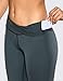 CRZ YOGA Non-See Through Athletic Compression Leggings Hugged Feeling Tummy Control Workout Leggings for Women 25Inches Melanite 25” Lthumb 3