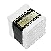 TALVANIA Washcloths Towels 24 Pack Super Absorbent Terry Towel 100% Ring Spun Cotton White Wash Cloth with Border Design Ideal for Face Wash Multi-Purpose Gym Spa Home Bath Towel 12