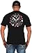 JH DESIGN GROUP Men's Chevy Corvette C7 T-Shirt Front & Collage Back Crew Neck Shirt (Black, Large)