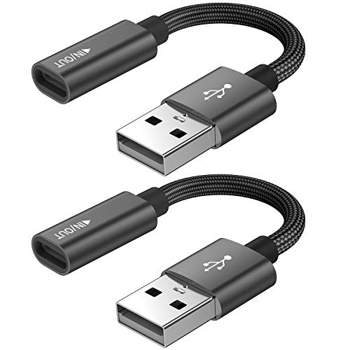 USB C Female to USB Male Adapter 2 Pack