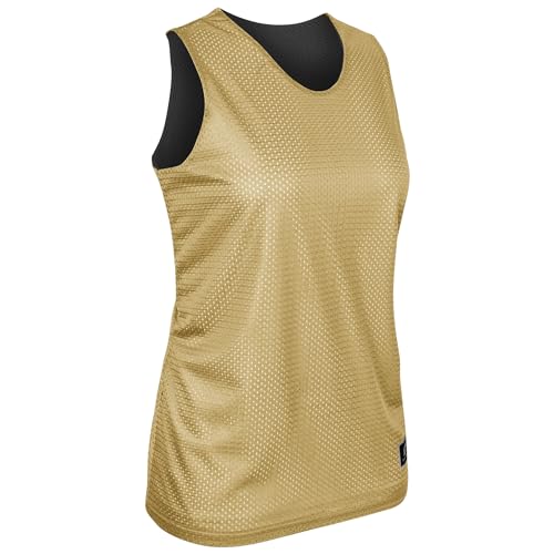 Champro Polyester Reversible Basketball Jersey, Women's X-Large, Vegas Gold, Bl…