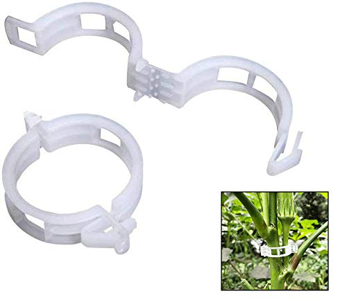 auvstar Garden Plant Clips Flower Clip,Tomato support Clips,Clips Supports Connects Plants Vines,for Support Tomato Plant Stem to Grow Upright(100 pces)