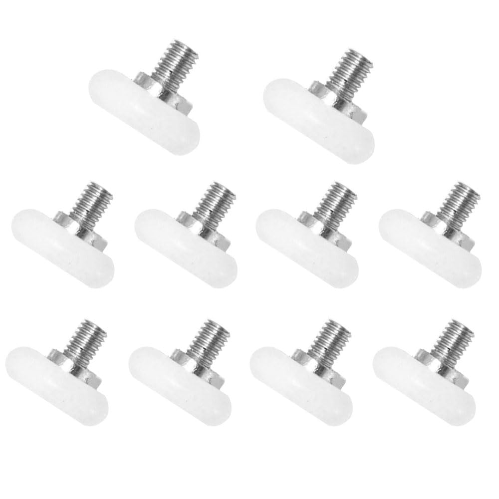 Aoktorkit 10Pcs 22mm Drawer Roller Drawer Positioning Pulley Plastic Replacement Wheels for Furniture
