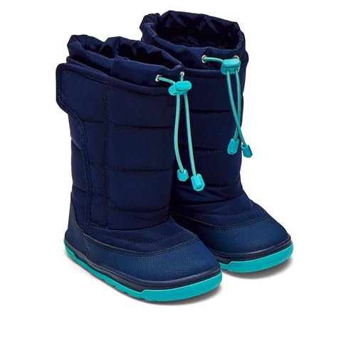 Ten Little Toddler Snow Boots for Boys & Girls, Waterproof, Insulated, Slip Resistant Winter Boots with Hook and Loop Closure for Kids