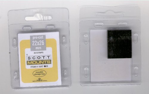 Scott or Prinz 22x25 Black Stamp Mounts SCOTT # 904B