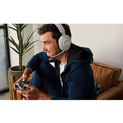 JBL Quantum 100P Console Gaming Headset for Playstation (White),White