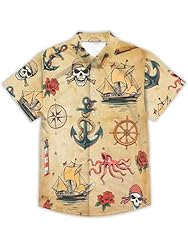 Hawaiian Shirts for Men Summer Beach Casual Short