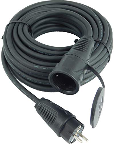 NWP Schuko Verlängerungskabel 15m Gummikabel 3x2,5mm² H07RNF IP54