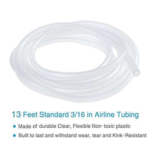 Pawfly 13 Feet Airline Tubing Standard Aquarium Air Pump Accessories