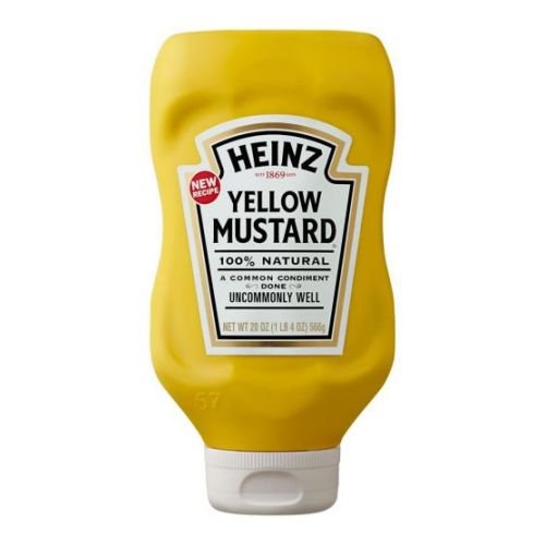 HEINZ YELLOW MUSTARD, 20 OUNCE — 12 PER CASE.