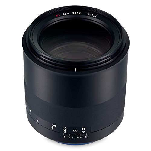 Zeiss 85mm f/1.4 Milvus ZE Lens for Canon EOS DSLR Cameras, Black
