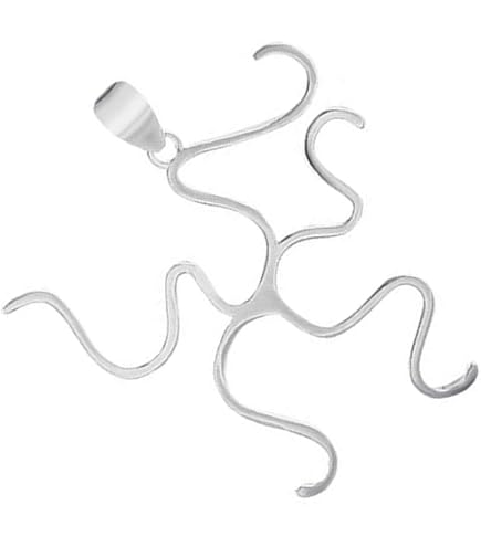 Colgante Plata Esterlina 925 Colgante Jaula De Perlas De Plata Esterlina 925 | Tipo 'Tubo De Hadas' | Para Perlas De 6-8 Mm Dragon Crystal Game Gear