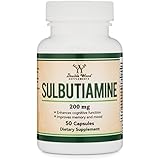 Sulbutiamine Capsules (Nootropic Supplement) Made in USA, 50 Count 200mg